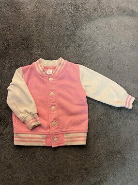 Pink Varsity Jacket (6-12 Months)